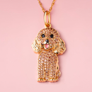 Colar + Pingente Poodle | Banhado em Ouro 18K